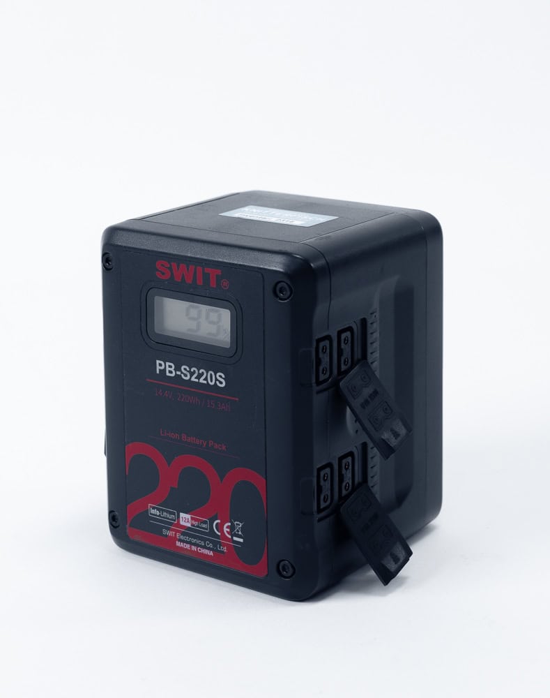 SWIT PB-S220S Cine V-Mount Akku (14.4 V / 220Wh), Ansicht 4