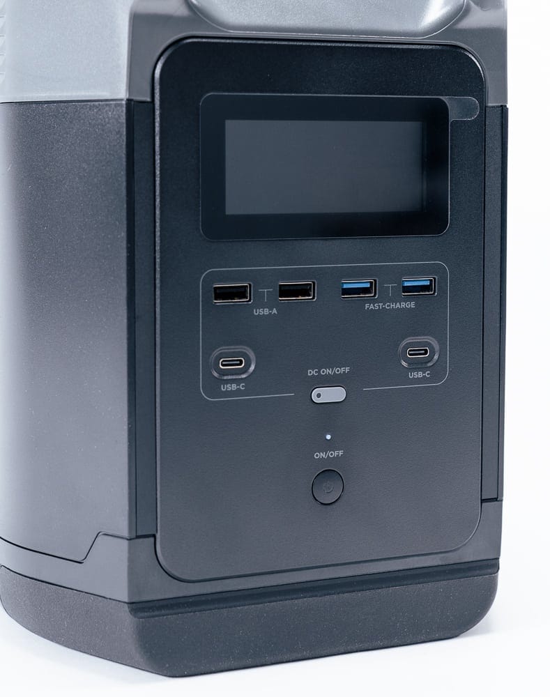 EcoFlow DELTA Powerstation (1,26 kWh / 1260Wh / 230V / 12V / max. 2500 W), Ansicht 2
