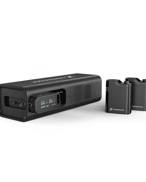 Sennheiser Profile Wireless Microphone System mit 2x Sennheiser Lavalier Mikrofon (digitales 2-Kanal Drahtlos-Mikrofonset)