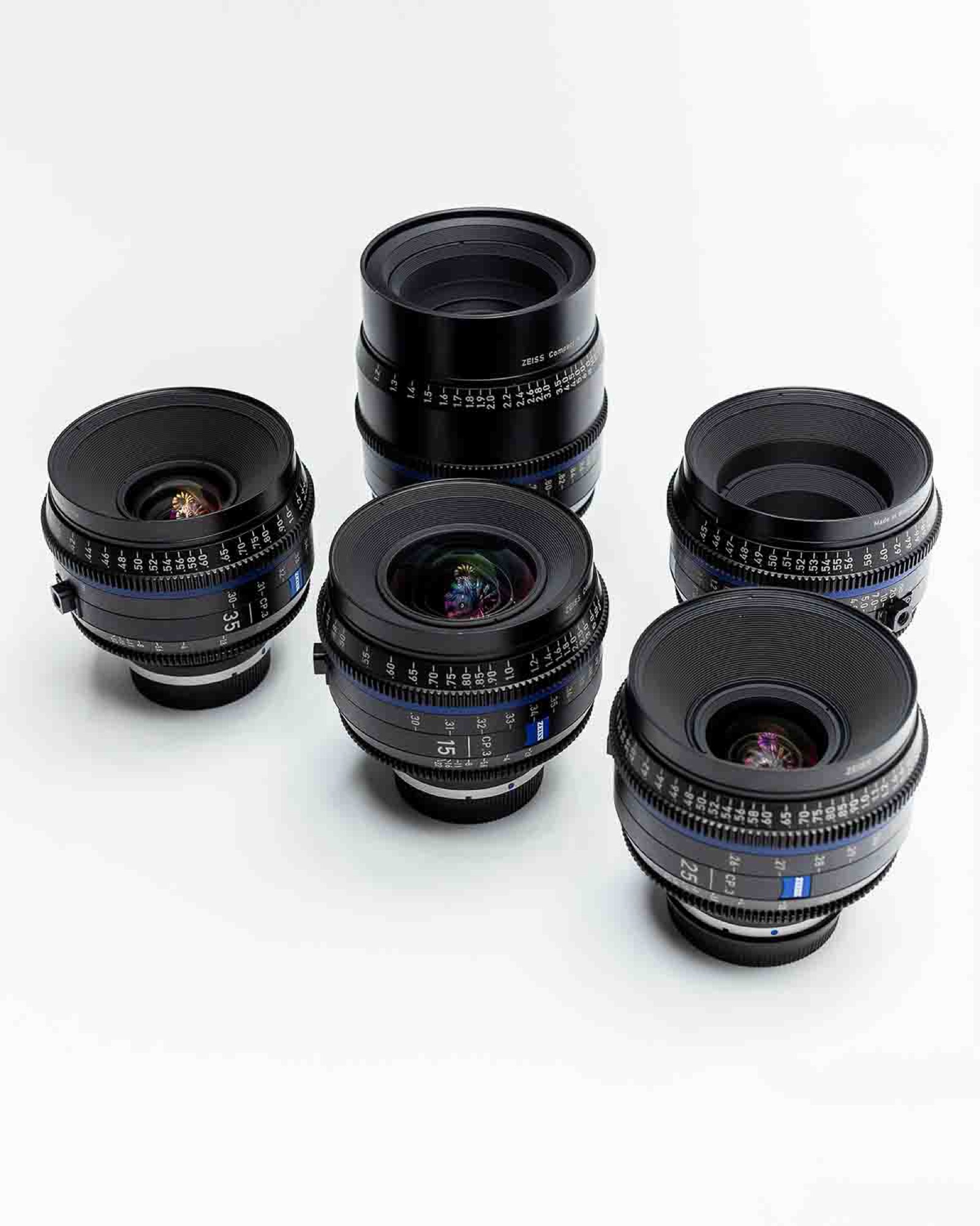 ZEISS Compact Prime CP3 15/25/35/50/100 EF * 5x Objektiv Set (CP.3)